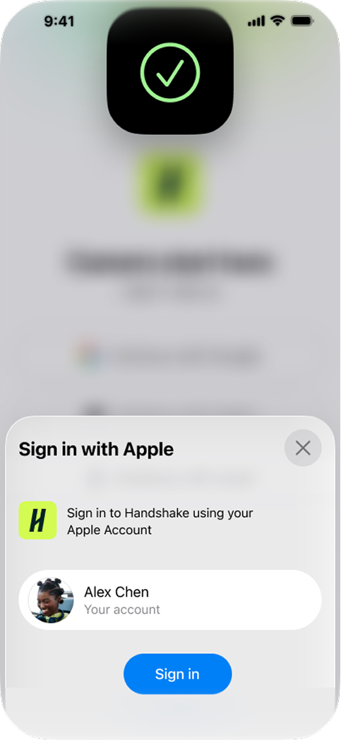 Sign in with Apple